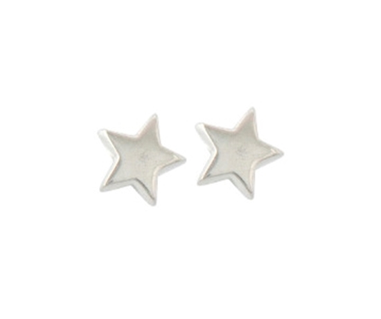 Picture of Silver Designer Star Stud 006 Earring Pair (STARS)