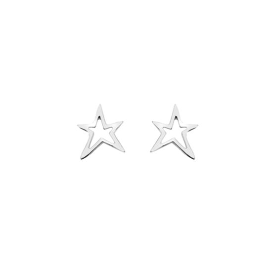 Picture of Silver Star Stud Earrings