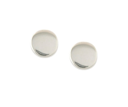 Picture of Silver Designer Small Circle Stud 002 Earring Pair