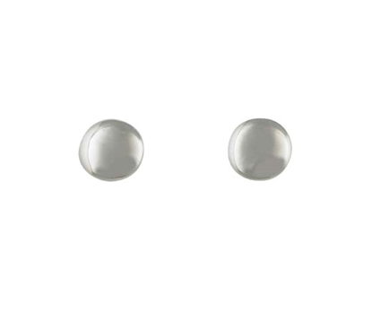 Picture of Silver Round Polished Stud Earring Pair 109