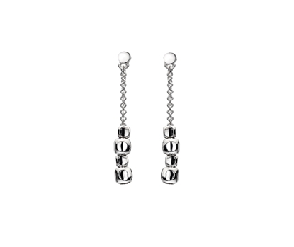 Picture of Silver Twist 3 Cube Earrings