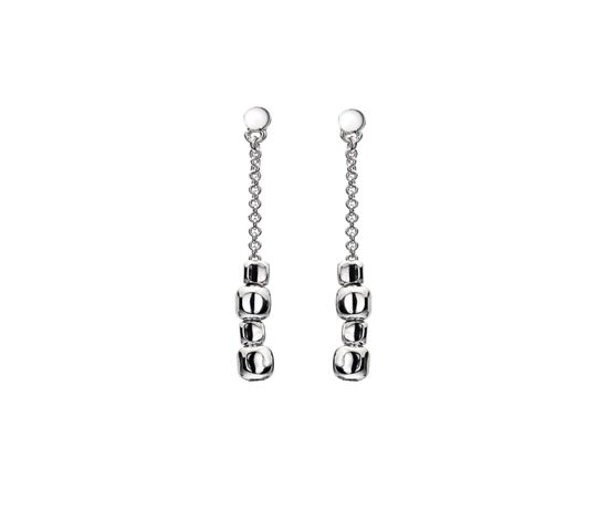 Picture of Silver Twist 3 Cube Earrings