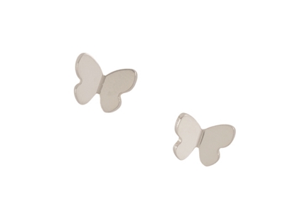 Picture of Silver Echo 1P Earring Pair with Satin Butterfly