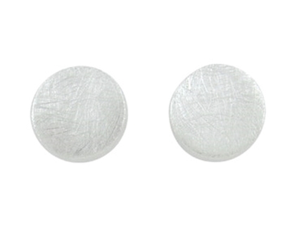 Picture of Silver Circle Matt Finish Earring 089