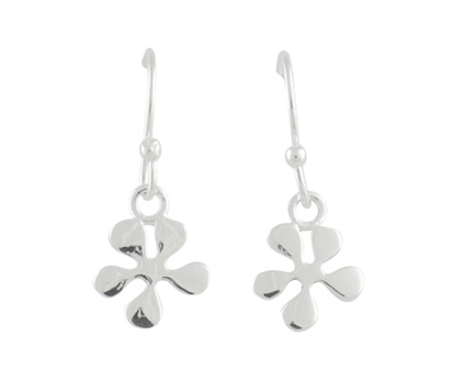 Picture of Silver Drop Flower Earrings 075