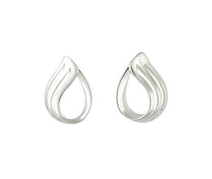 Picture of Silver Designer Entwined Leaf Earring 49