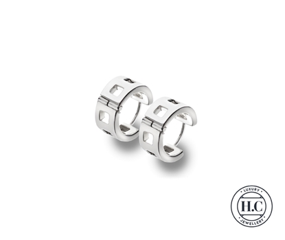 Picture of Sterling Silver H Curteis Premium Hoop Earrings