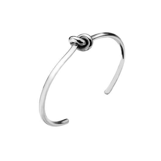 Picture of Silver Knot Bangle Torque 16