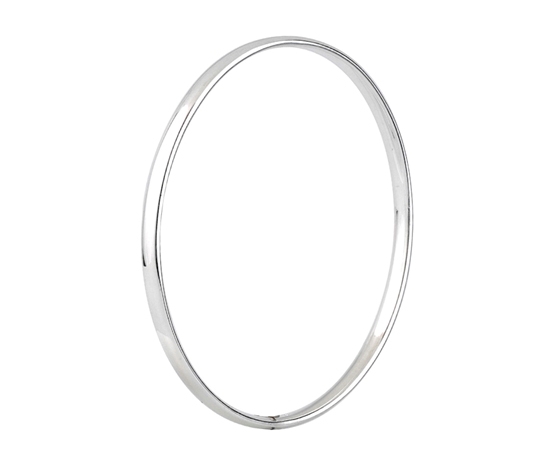 Picture of Silver Court Shaped Bangle 1