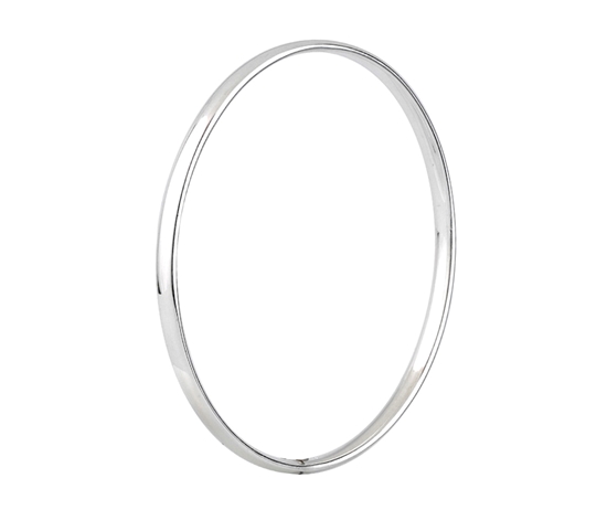 Picture of Silver Court Shaped Bangle 1