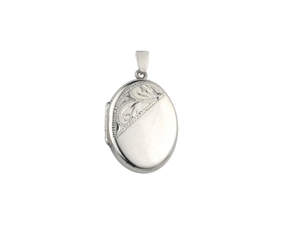 Picture of Silver Locket 3 Engraving D