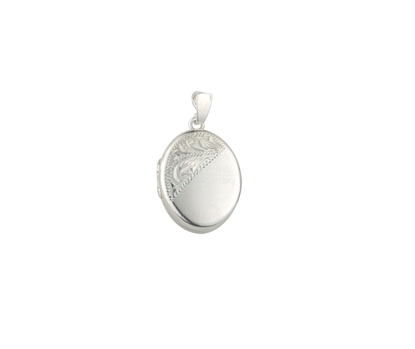 Picture of Silver Locket 4 Engraving D