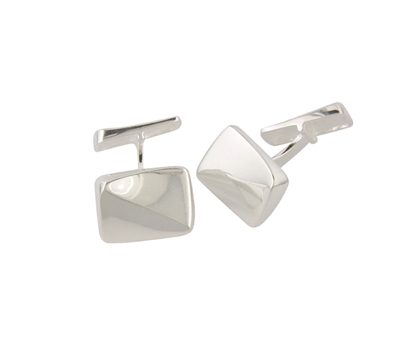 Picture of Silver Cufflink 7 Twisted Square