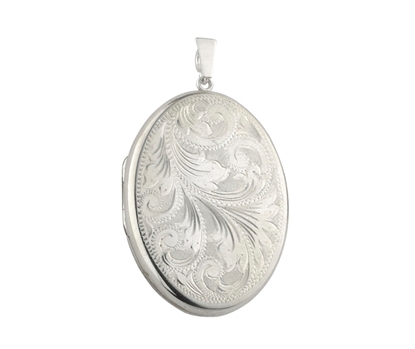 Picture of Silver Locket 1 Engraving B