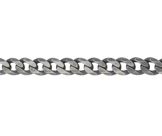 Picture of Silver 250 Metric Curb Gun Metal finish 8.5/21cm