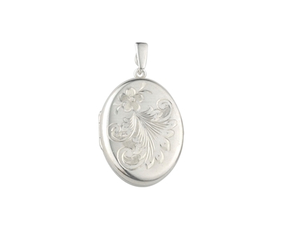 Picture of Silver Locket 2 Engraving E