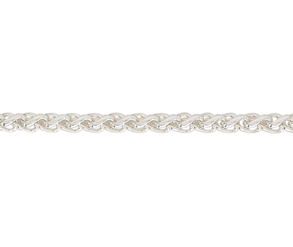 Picture of Silver Braided Curb 1 18/45cm