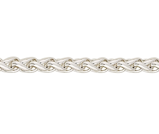 Picture of Silver Braided Curb 2 18/45cm