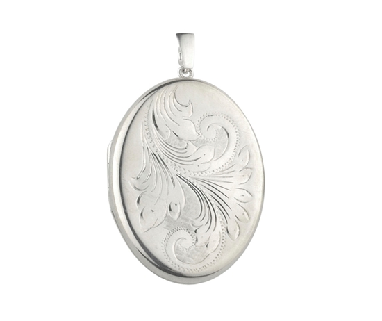 Picture of Silver Locket 1 Engraving C