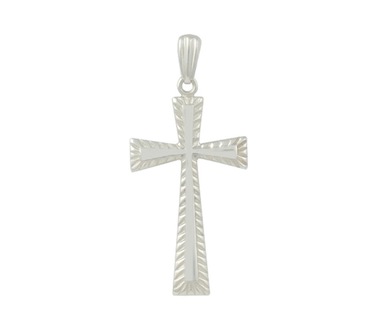 Picture of Silver Cross 69 Pendant laser bail