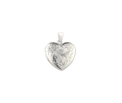 Picture of Silver Locket 8 Engraving E