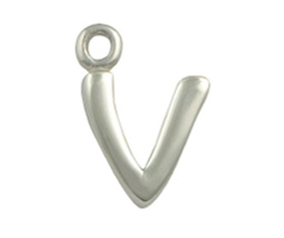 Picture of Silver Letter 'V'