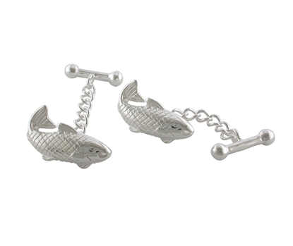 Picture of Silver Cufflinks 21 Fish