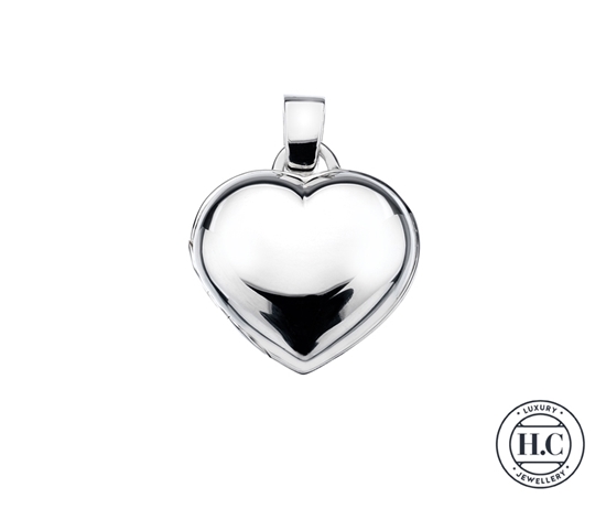 Picture of Sterling Silver H Curteis Heart Plain Locket Pendant
