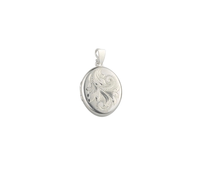 Picture of Silver Locket 4 Engraving C