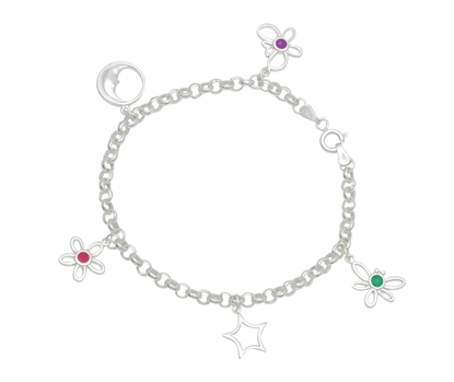 Picture of Silver Childs Charm Bracelet 6
