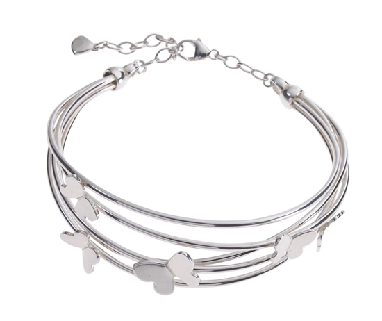Sparkle Butterfly Silver Marquise Bracelet | Olivia Burton London