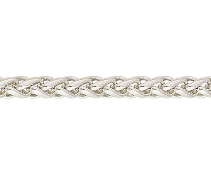 Picture of Silver Braided Curb 3 16/40cm