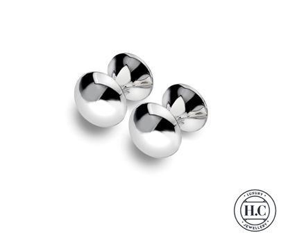 Picture of Sterling Silver H Curteis Round Cufflinks