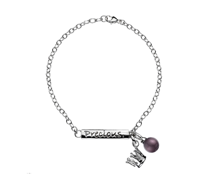 Picture of  Silver Bracelet with Precious Crown Pendant 7.5/19cm