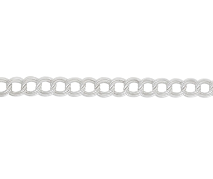 Picture of Silver 40 Double Curb 18/45cm