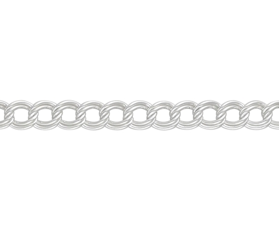 Picture of Silver 48 Double Curb 7.5/19cm