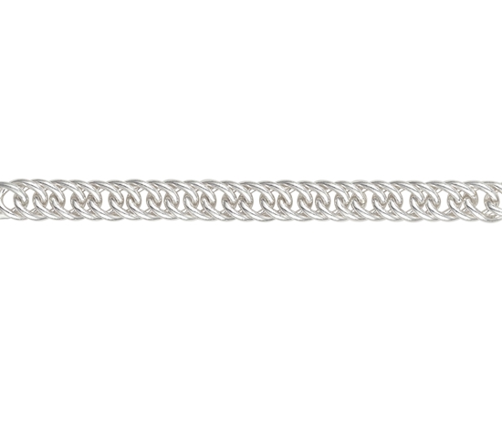 Picture of Silver Double Handmade Curb 1 16/40cm