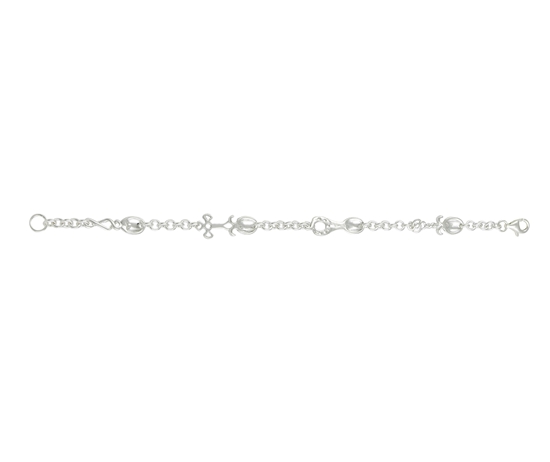 Picture of  Silver Love Spoon Friendship Bracelet 7.5/19cm