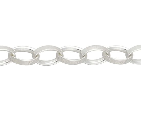 Picture of Silver Large Oval Belcher Half 16/40cm