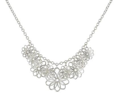 Picture of  Silver Design V Set 1 Necklace 16/40cm