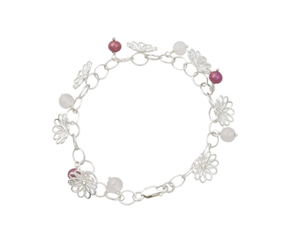 Picture of  Silver Design V Set 2 Bracelet 7.5/19cm