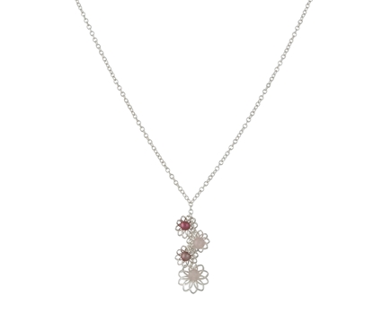 Picture of  Silver Design V Set 2 Necklace 16/40cm