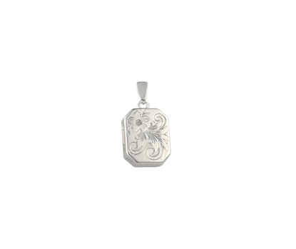 Picture of Silver Locket 7 Engraving E