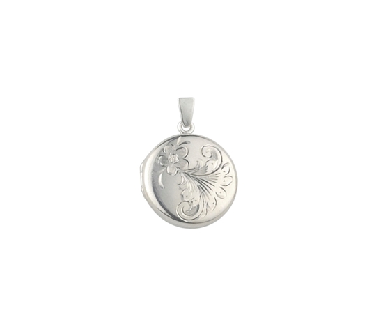 Picture of Silver Locket 6 Engraving E