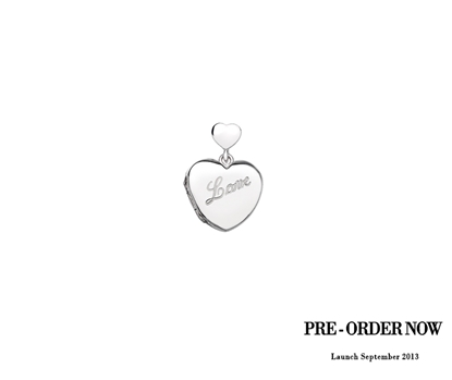 Picture of Silver Locket 9 Engraved Love