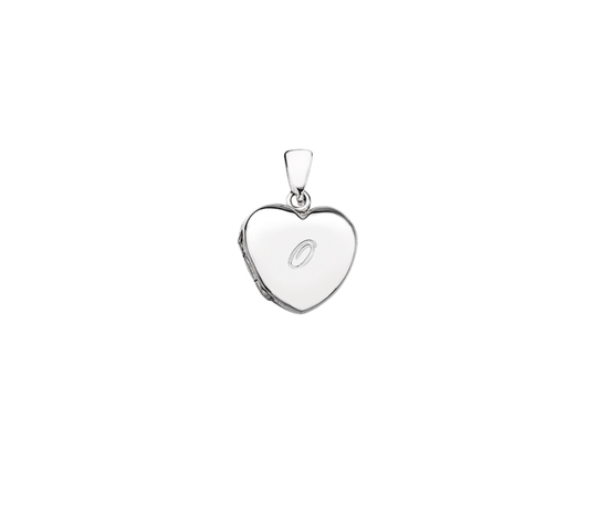 Picture of Silver Locket 9 Engraved Letter O