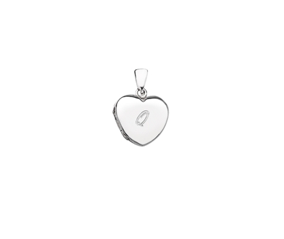 Picture of Silver Locket 9 Engraved Letter Q