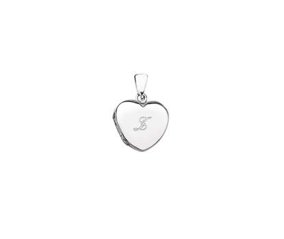 Picture of Silver Locket 9 Engraved Letter Z