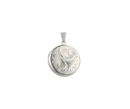 Picture of Silver Locket 6 Engraving C