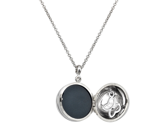 Picture of Silver Family Locket 6 with Butterfly Charm